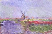 Claude Monet Champ de Tulipes oil painting on canvas